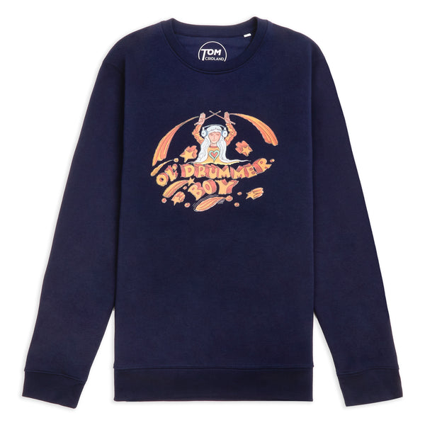 Ol' Drummer Boy Print Sweatshirt